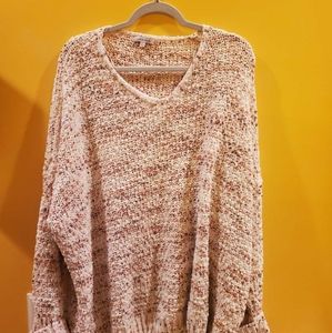 Pink and beige sweater